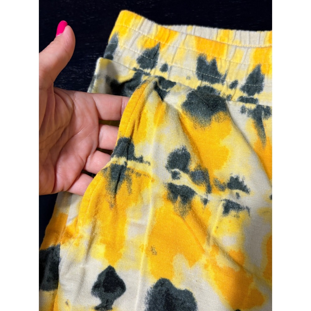 Cabi Atomic Lounger Set Yellow Black Tie Dye Top L Pants XL 2 Piece Lounge Set - Picture 15 of 16